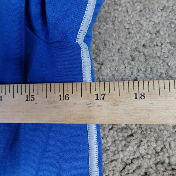 Icebreaker Shirt Medium Blue Solid Wool Blend - Picture 8 of 8